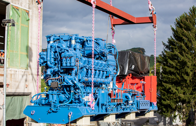 2015: Upgrade of a new, redundant, autarkic emergency power supply system: With its commis-sioning, an additional, earthquake- and flood-proof emergency power supply system is created. Four high-performance diesel generators ensure reliable power supply to the plant for an autarkic period of seven days