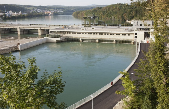 KW Rheinfelden: The newest built, it produces electricity since 2010 only (600 GWh a year) and is one ot the most modern ones in Europe