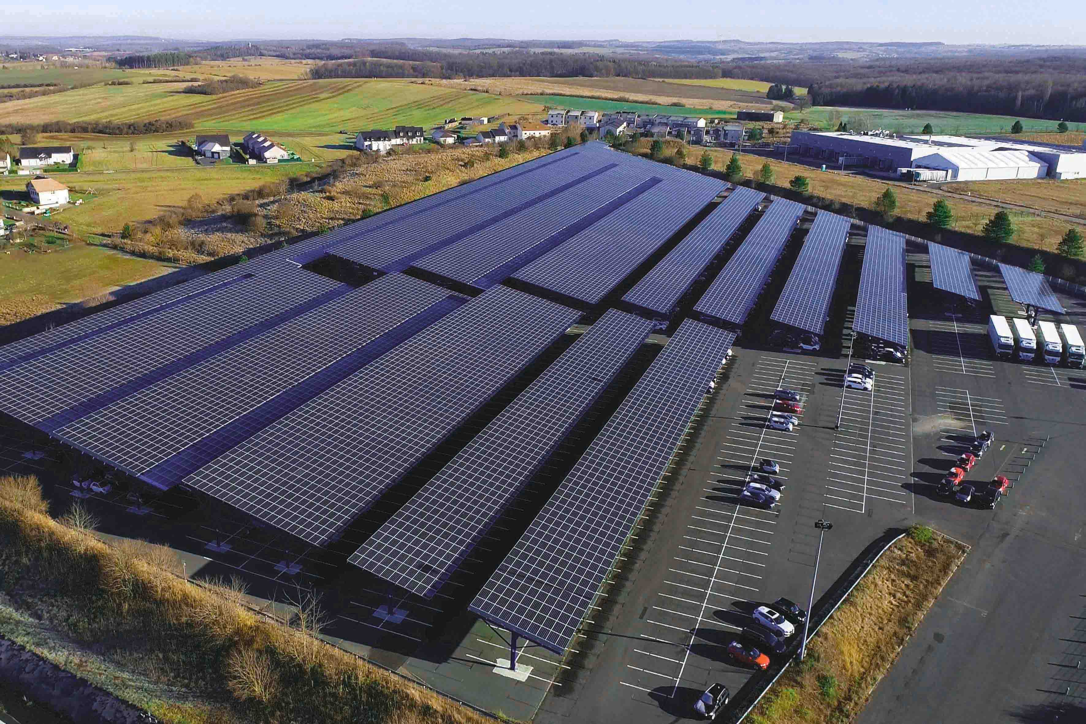 Axpo has already built dozens of solar canopies for car parks
