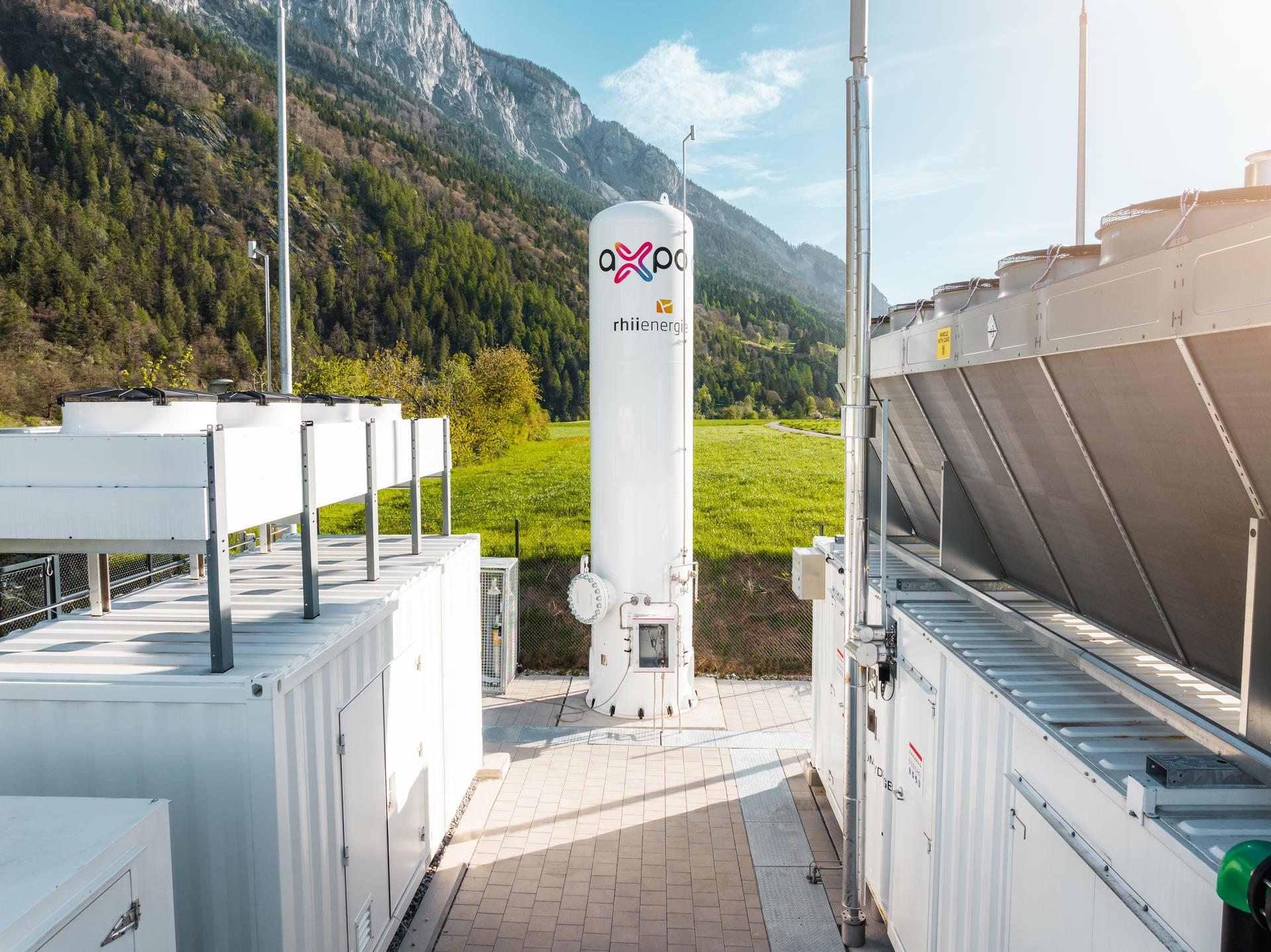 Our H₂ plant in Domat/Ems produces up to 350 tonnes of green hydrogen.