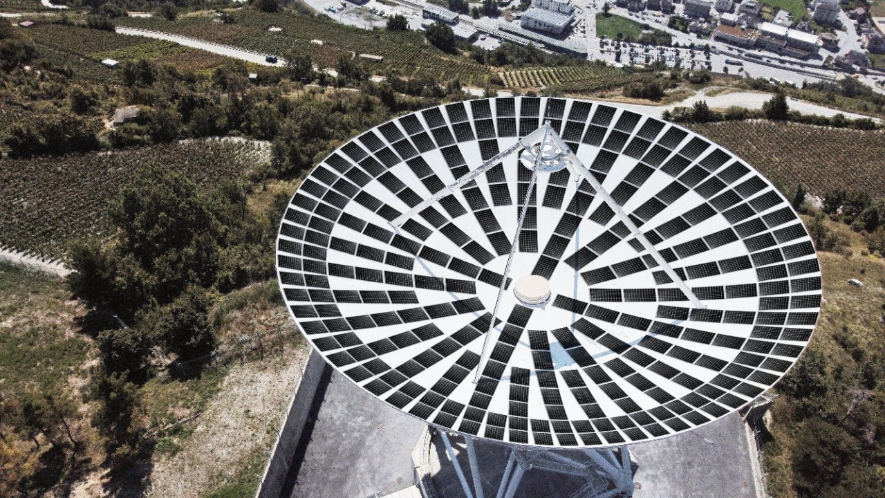 From satellite dish to solar plant Axpo
