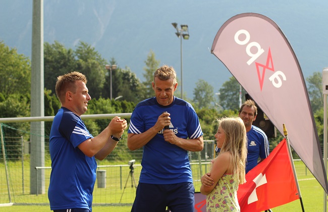 Former Swiss national team goalie Stefan Huber: In action!