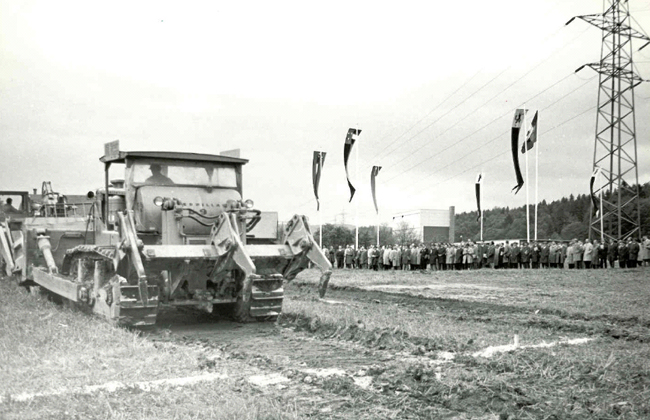 1965: Ground-breaking for the first nuclear power plant in Switzerland