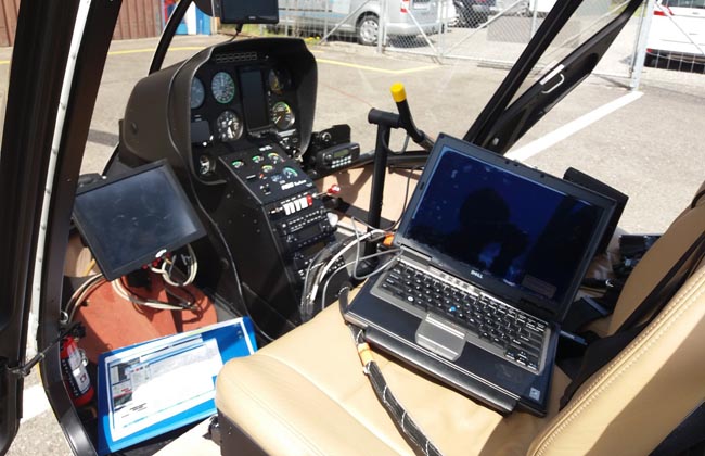 LIDAR technology is installed before the flight. (©BSF Swissphoto)