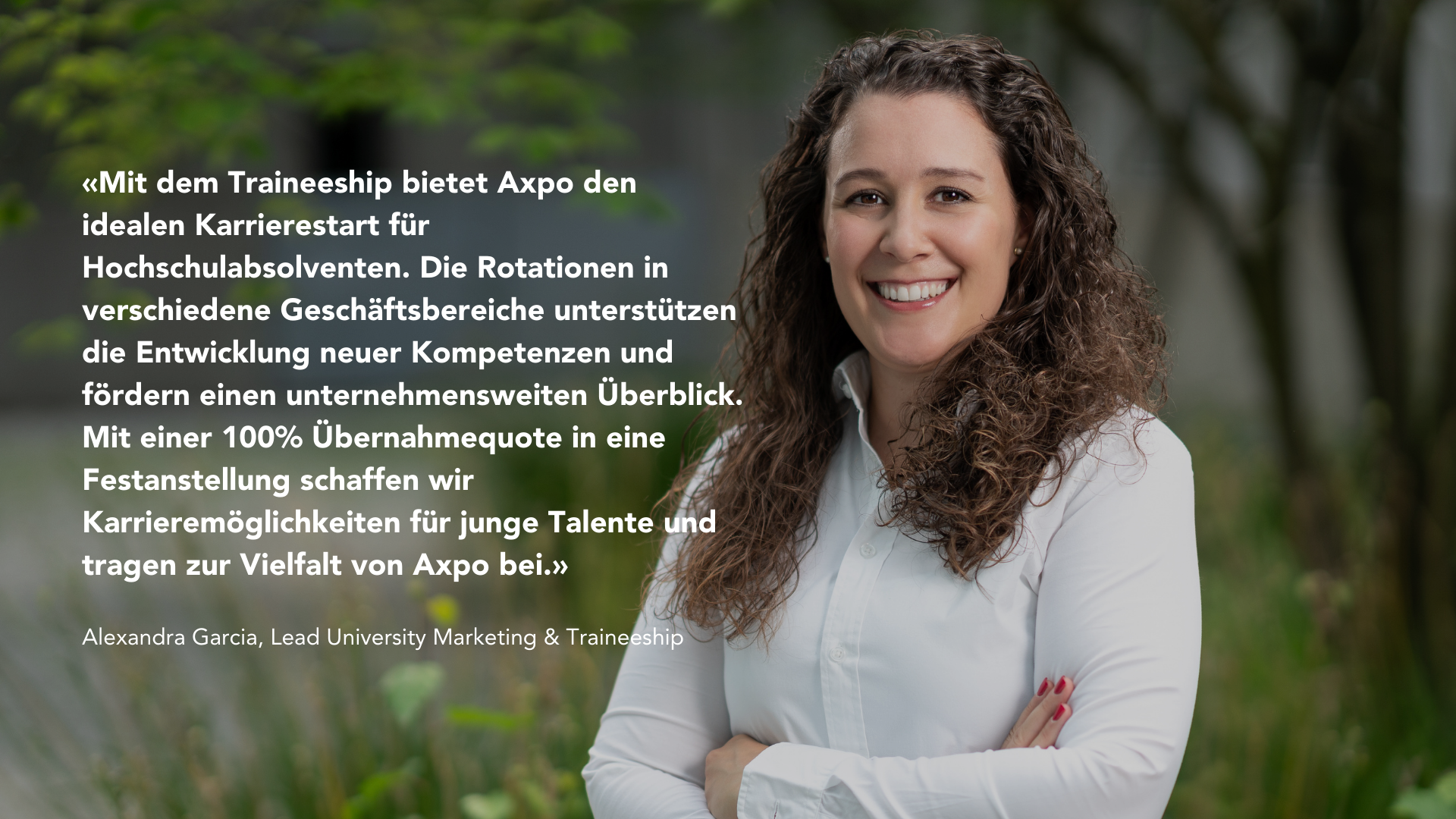 Alexandra Garcia, Lead University Marketing & Traineeship