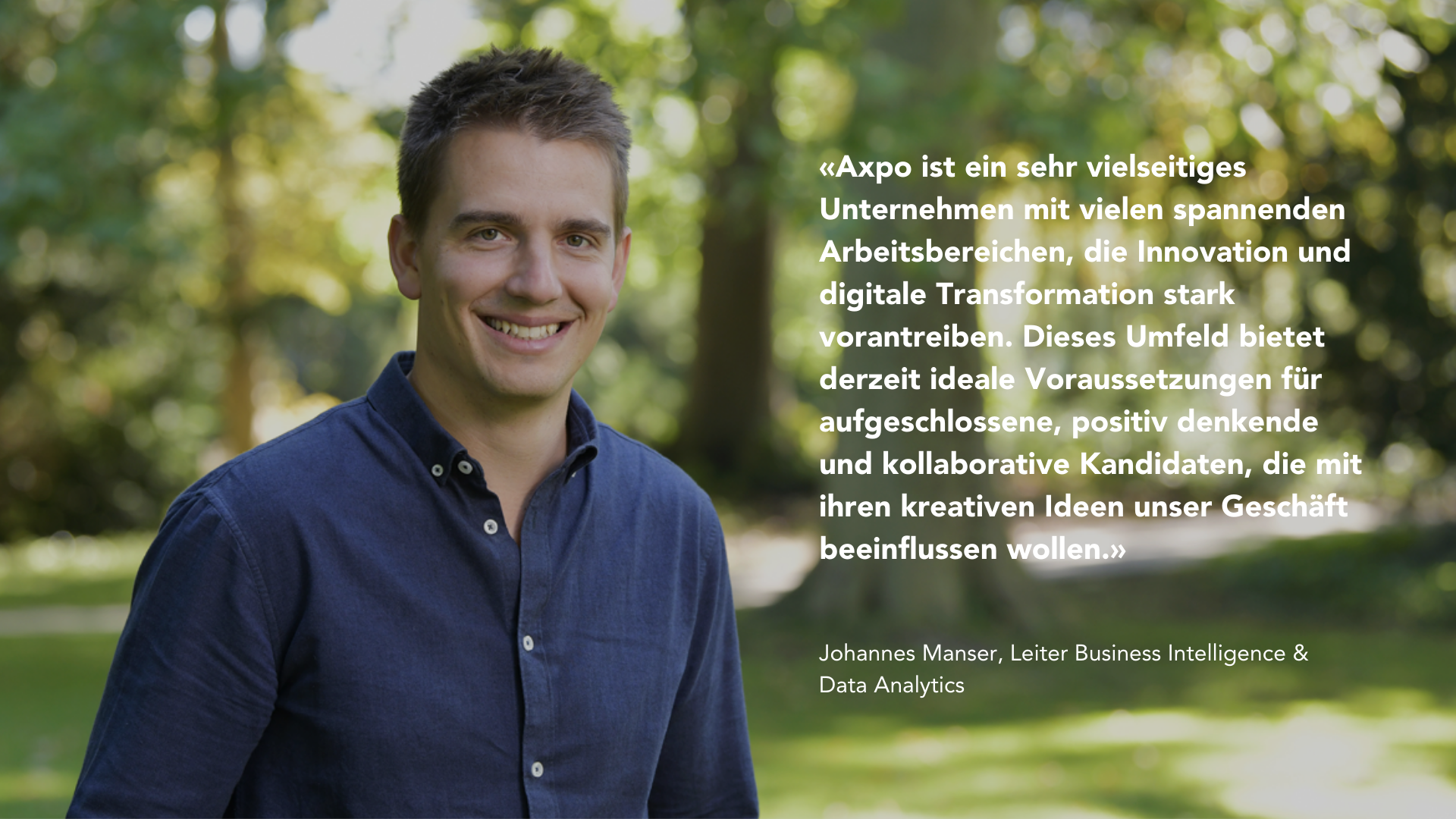 Johannes Manser, Head Business Intelligence & Data Analytics