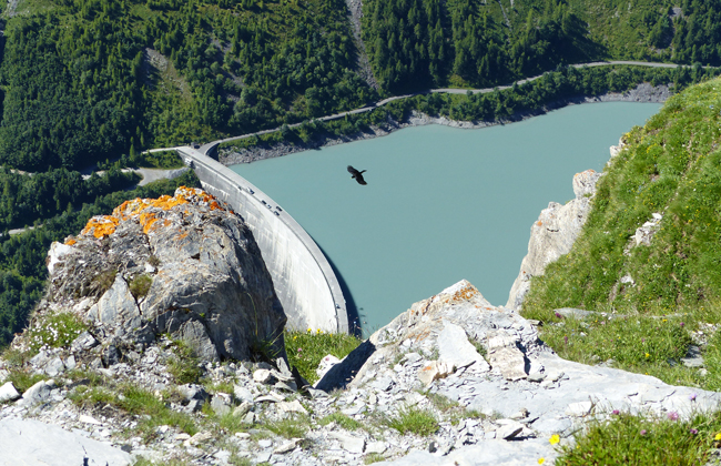 A bird’s eye view of the reservoir. Photo: Thomas Zimmerman