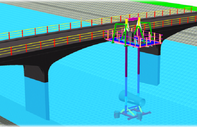 A scetch of the flow power plant Lavey