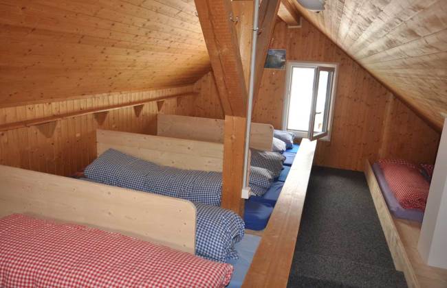 Dormitory in the hut