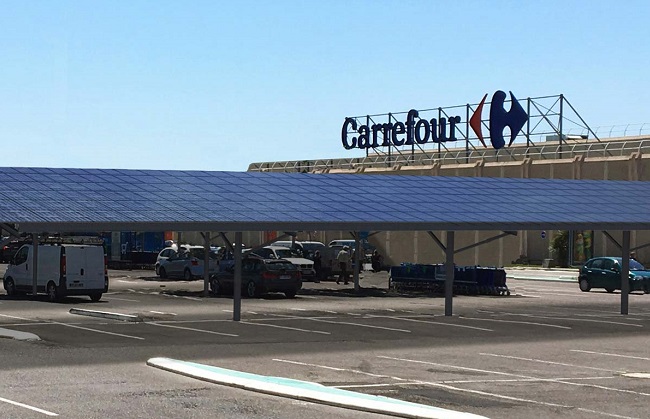 Overhead canopies: Solar power from the parking lot